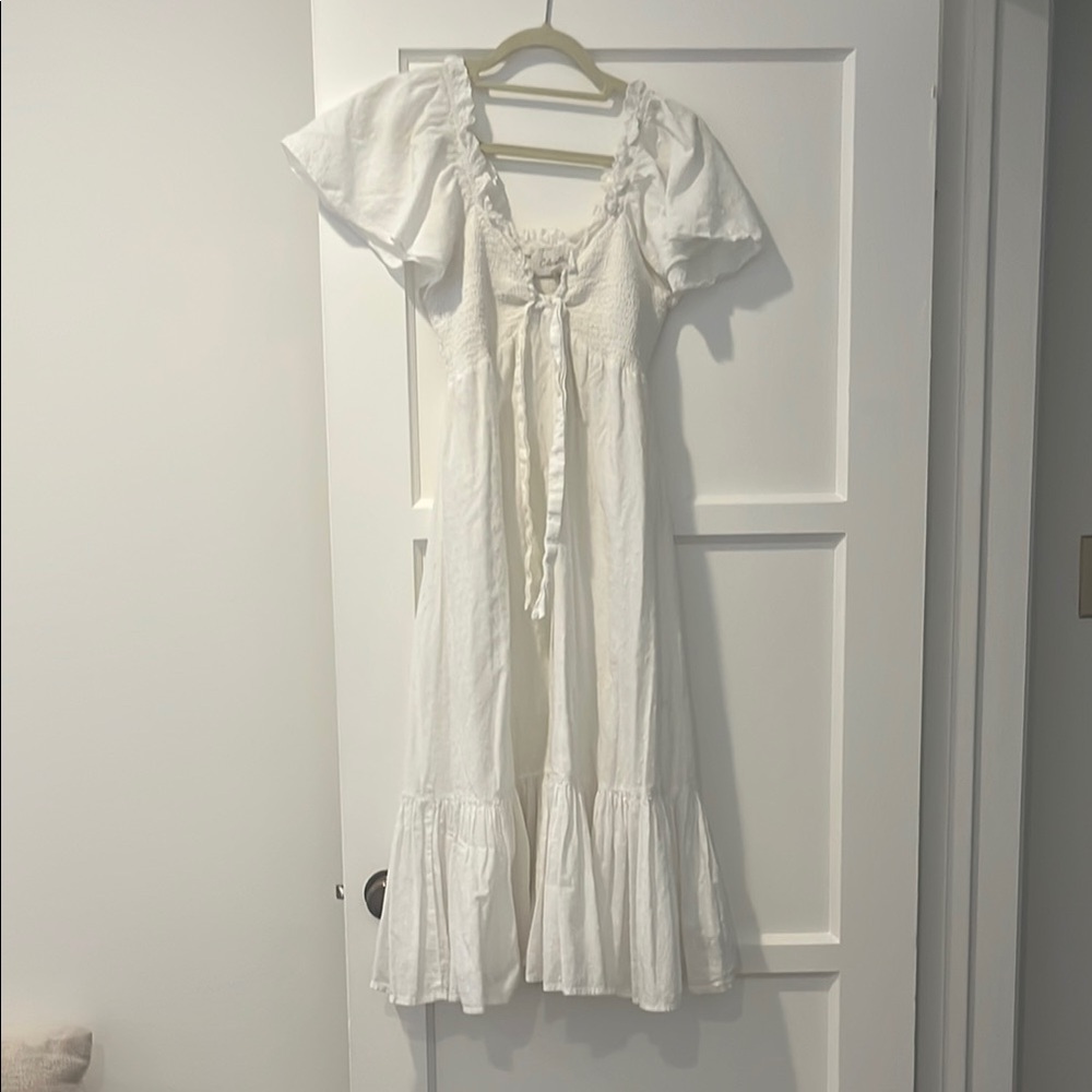 Cleobella White Midi Dress